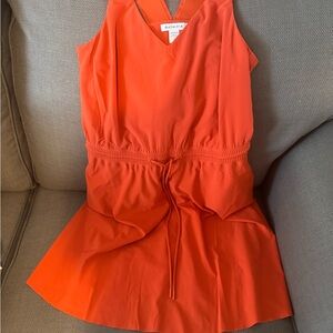 Athleta Orange Sleeveless Dress